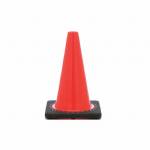 JBC Non-reflective 12" Orange Cone W/black Base